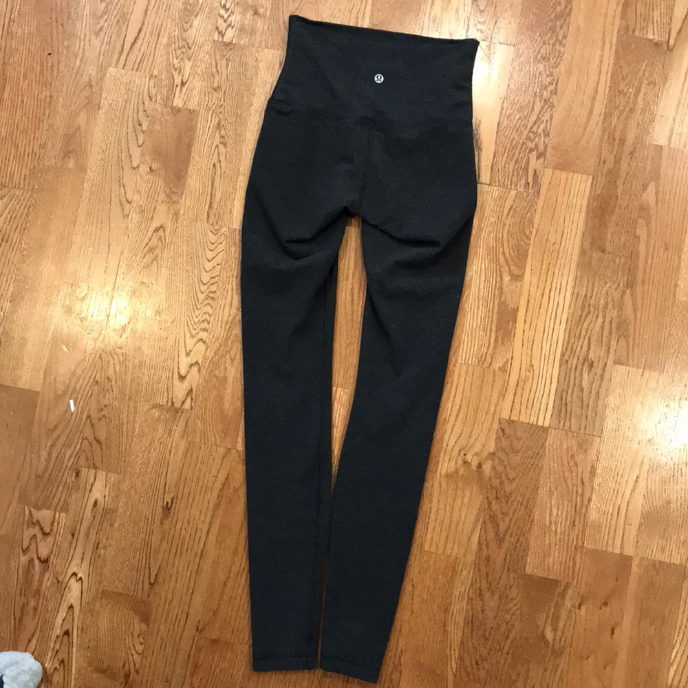 Lululemon Wunder Under Roll-Down 4 Charcoal